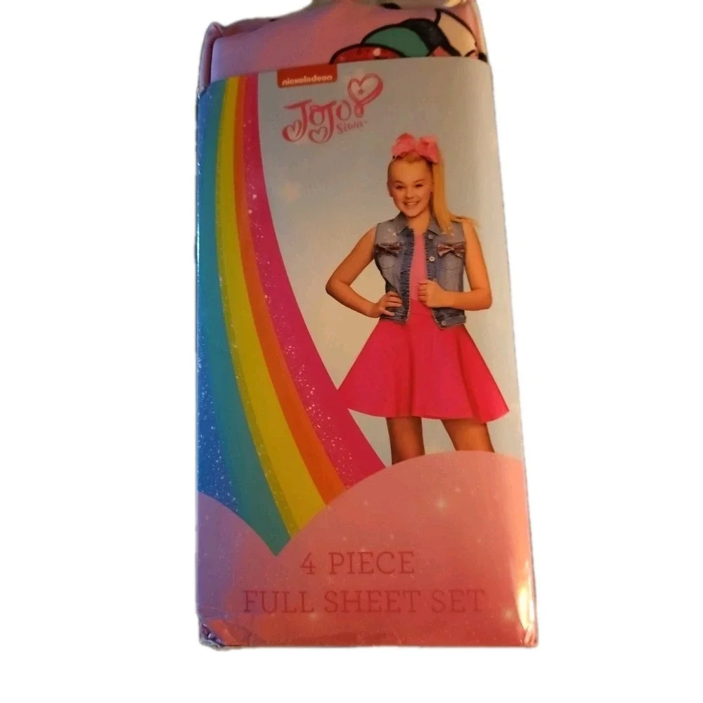 JOJO Siwa FULL Bed Sheet‎ Set 4piece Feel The Music NEW IN PACKAGE 2018